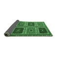 thumbnail image 2 of Ahgly Company Indoor Rectangle Abstract Emerald Green Contemporary Area Rugs, 2' x 5', 2 of 4