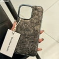 thumbnail image 2 of Luxury Glossy Crocodile Pattern Case For iPhone 16 15 14 13 12 11 Pro Max Plus Plating Cool Armor Shockproof Bright Color Cover Silver For iPhone 14 Pro, 2 of 6