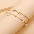 thumbnail image 4 of Women Ankle Bracelet 925 Sterling Silver Anklet Foot Chain Boho Beach Beads, 4 of 7