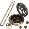 thumbnail image 2 of HUGFEGWE Portable and Stylish Pocket Watch Set Polyhedral Dices Set with Pocket Watch Case Pocket Watch Case Pendant CJB91-11053, 2 of 9