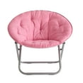 Mainstays, Large Super Soft Microsuede 30" Saucer™ Chair, Hot Pink