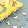 thumbnail image 7 of Wrapables Rose Gold Binder Clips for Office, Paper Clamps, Paper Clips, (Set of 40) Small, 7 of 7