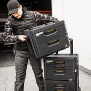 ToughBuilt StackTech 3-Drawer Locking Box, Portable Tool Storage & Equipment Organizer