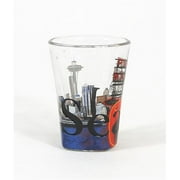 Americaware SGSEA01 Seattle Full Color Etched Shot Glass by Americaware