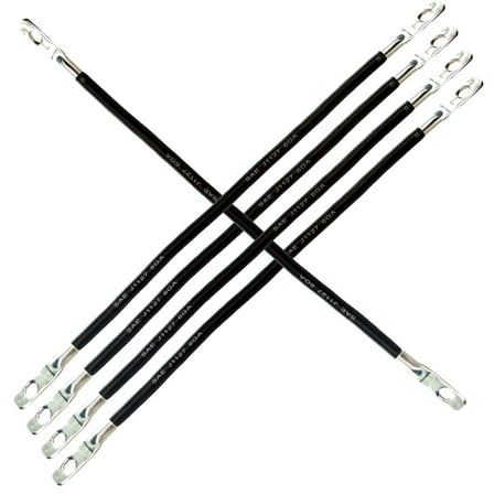 YAMAHA G2/G8/G9 - 6 Gauge AWG (5) 12" Battery Cable Set 5/16" Lugs