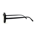 thumbnail image 4 of Mens Retro Rectangle Color Lens Hippie Plastic Sunglasses Black Yellow, 4 of 4