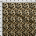 thumbnail image 4 of oneOone Silk Tabby Brown Fabric Abstract Sewing Craft Projects Fabric Prints By Yard 42 Inch Wide, 4 of 5
