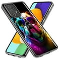 thumbnail image 2 of MUNDAZE Samsung Galaxy A14 5G Neon Rainbow Glow Bulldog Shockproof Clear Hybrid Protective Phone Case Cover, 2 of 5