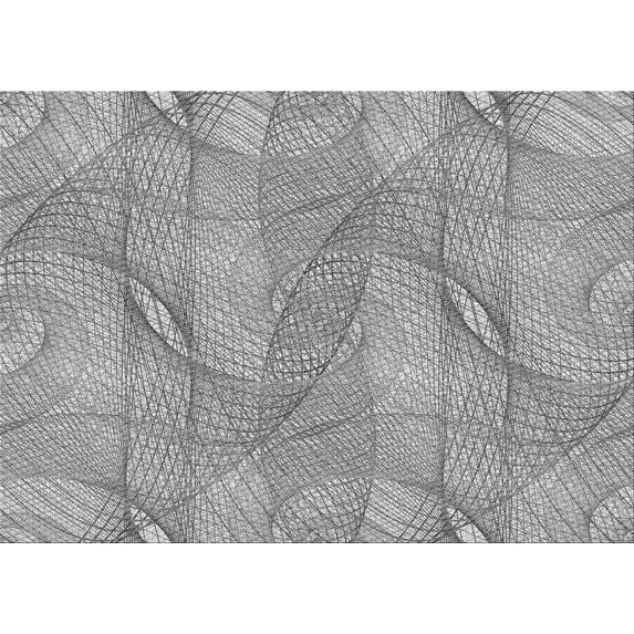 Ahgly Company Indoor Rectangle Patterned Silver Gray Area Rugs, 2' x 5'