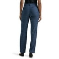 thumbnail image 2 of Petite Lee® Wrinkle-Free Relaxed Fit Pants Color: Blue Novelty Size: 14 PETITE, 2 of 4