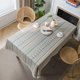 thumbnail image 1 of Table Cover Rectangular Tablecloth Cotton Linen Table Cloth Heavy Duty with Tassel Dust-Proof Jacquard Geometric Tablecloth Fringe Decoration for Kitchen Dining Table(140*180cm), 1 of 5