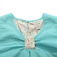 thumbnail image 3 of Richie House Little Girls Light Blue Floral Elements Dress 3, 3 of 7