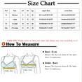 thumbnail image 2 of Mrat Sports Bras for Women Plus Size Thin Seamless Underwear Push Up Plus Size Bras with Back Coverage Swim Bras for Under Swimsuit Push up Plus Size Bra Blue_3 L, 2 of 5