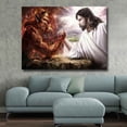 thumbnail image 3 of Jesus and the Devil CANVAS OR PRINT WALL ART, 3 of 5