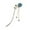 Blue, variant on CSChome Hair Stick Beads Tassel Design Non-Slip Hair Women Cute Rose Flower Decor Hair Fork Costume Accessories