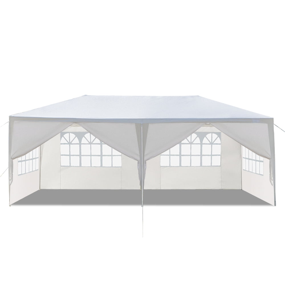 Zimtown 10'X20' Canopy Party Wedding Tent Event Canopies 6 Sidewalls Heavy Duty Pavilion Gazebo