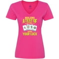 thumbnail image 3 of Inktastic Mahjong Women's V-Neck T-Shirt, 3 of 5