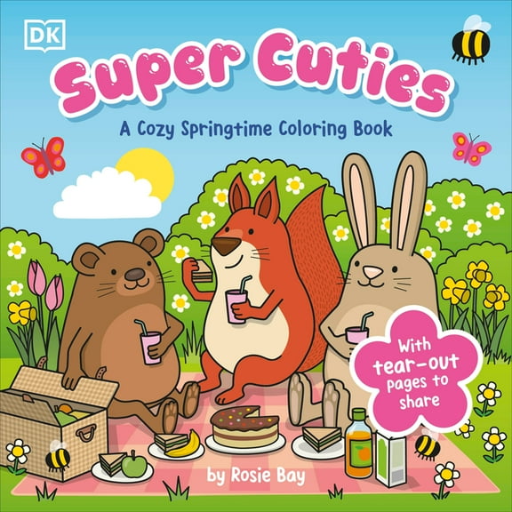 Super Cuties Super Cuties: A Cozy Springtime Coloring Book: With Tear-Out Pages to Share (Paperback)