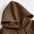 thumbnail image 5 of WENWU Womens Hoodies Long Sleeve Hoodies for Women Pullover Cute Hoodies Brown Hoodies Winter Tops Casual Wear, 5 of 8