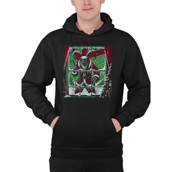 Krampus Creepy Santa Christmas Men's Hoodie