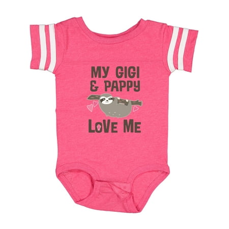 

Inktastic My Gigi and Pappy Love Me Gift Baby Girl Bodysuit