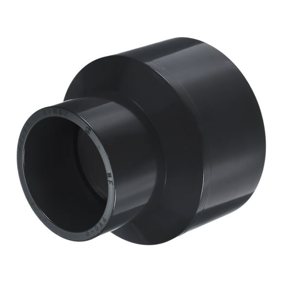 Uxcell 1-Pack UPVC Reducer Pipe Fitting, 3"*2" Reducing Coupling Connector PVC Straight Pipe, Grey