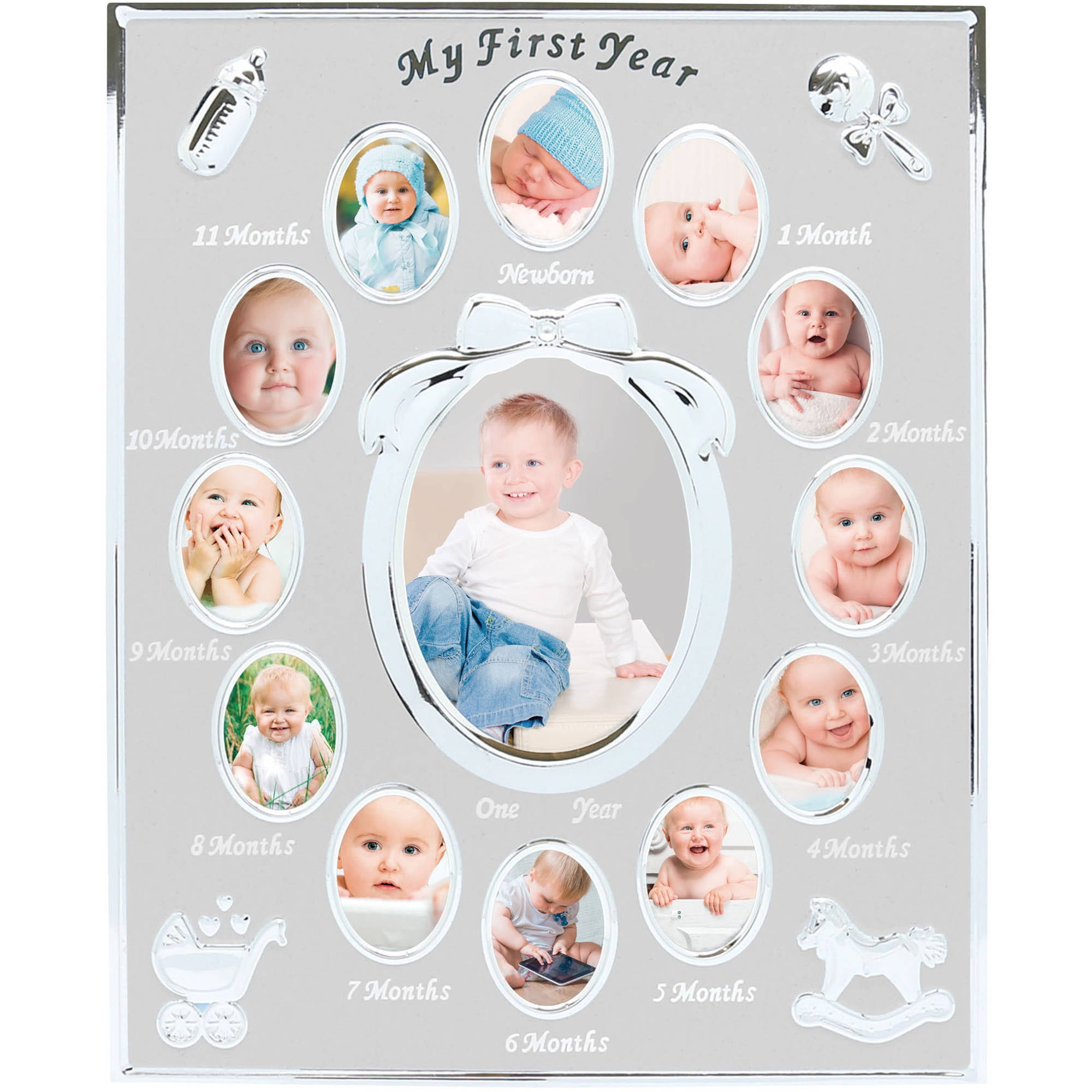 Tiny Ideas First Year Baby Keepsake Frame