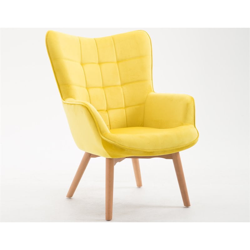 Pemberly Row Kira Yellow Accent Chair - Walmart.com - Walmart.com