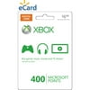Xbox Live 400 Points Card (email Deliver