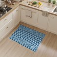 thumbnail image 2 of ODIKA 3'x5' Washable Throw Rug Stain Resistant, Low Profile, Non-Slip Center Mirrored Side Stripes Borders Nautical Gingham Striped Boho Playful for Entryway, Kitchen, Mudroom, 2 of 7