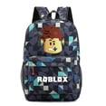 thumbnail image 1 of Kids Boys Girls Roblox Print Backpack Rucksack Cartoon School Bag A, 1 of 2