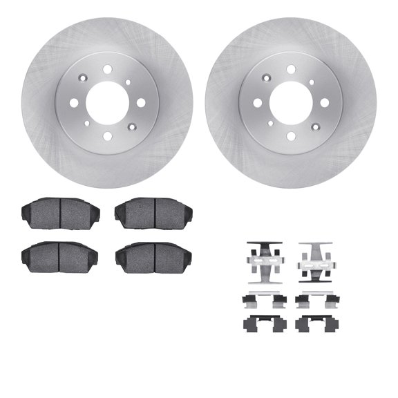 Dynamic Friction Company Front Brake Rotors with 5000 Advanced Brake Pads includes Hardware 6512-59193