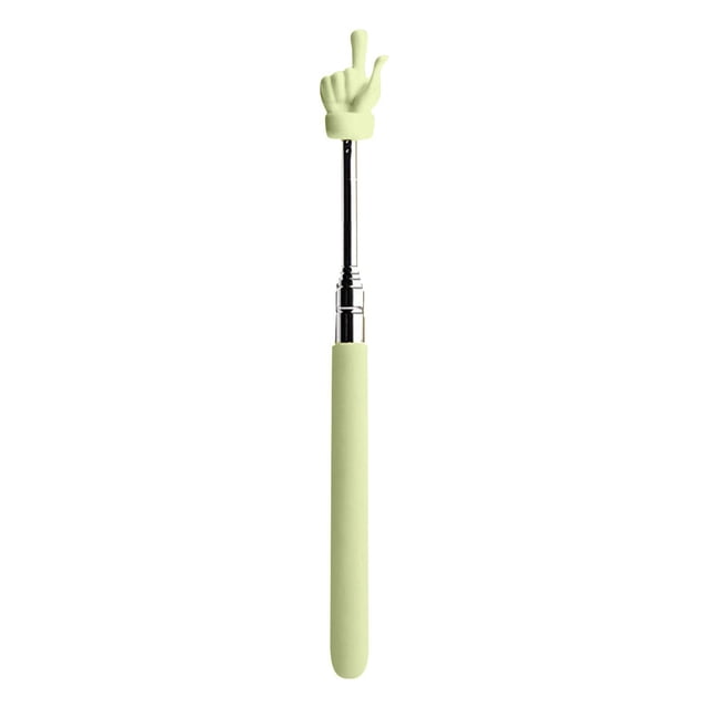 NAOJIE Telescopic Teachers Pointer,Classroom Demonstration Baton,Guide Indicator,Retraction 8" to 27"-Yellow,Finger Pointer Stick,Pointer Stick for Classroom,Pointer Finger