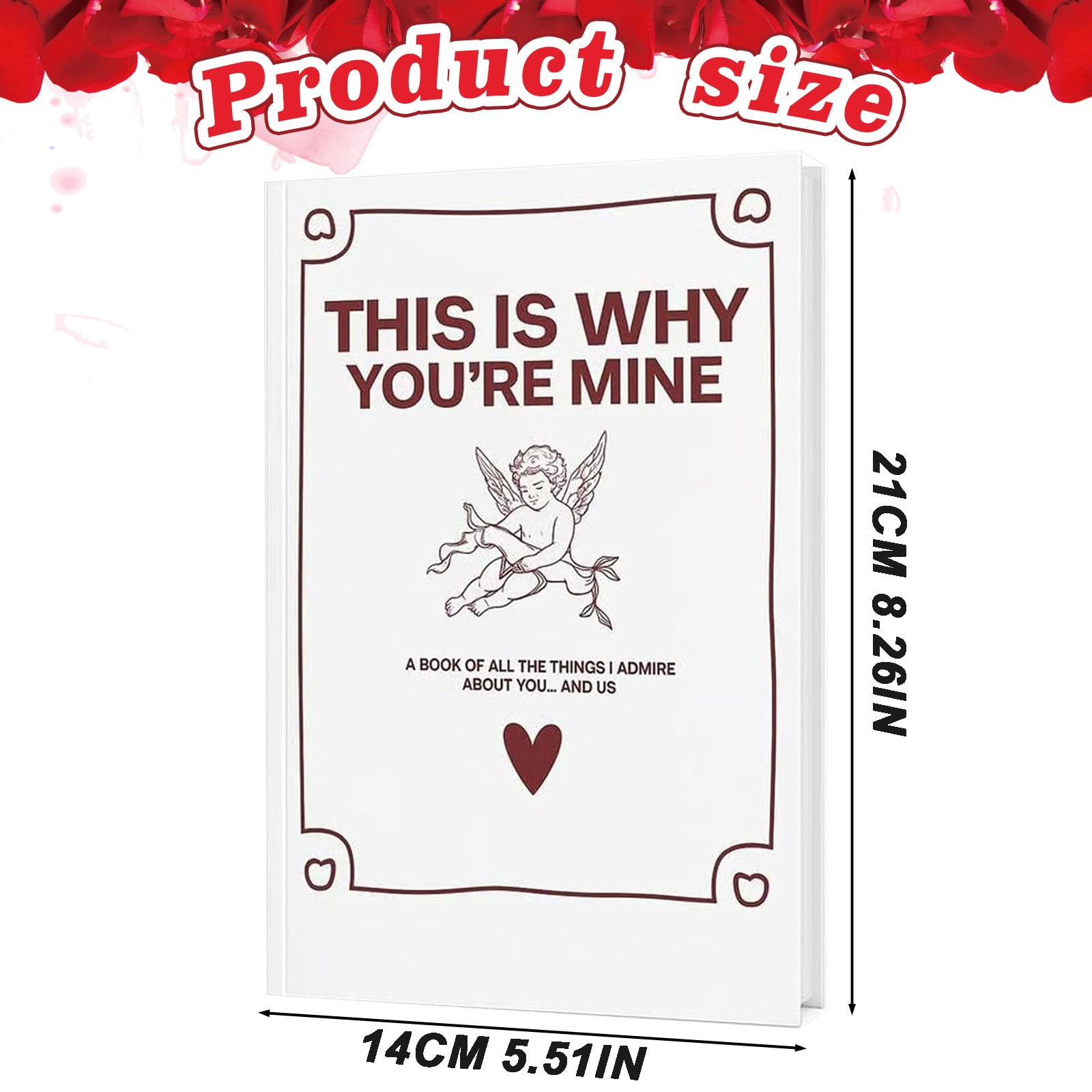 This is Why You're Mine Journal,Lover's Diary Couples Journal & Love Story Book to Record Your Moments - Meaningful Valentine's Day & Anniversary Gift for Him,Her,Boyfriend,Girlfriend