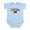 Sky Blue, variant on CafePress - Made In China Infant Bodysuit - Baby Light Bodysuit, Size Newborn - 24 Months