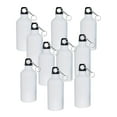 thumbnail image 3 of PreAsion 10pcs 500ml Water Bottle with Safe Lock Aluminium White, 3 of 10