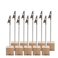 SEXAGESIMO 10Pcs Memo Clips with Alligator Clip Base for Number Card