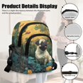 thumbnail image 5 of TSOVTHRID Pug Dog Plant Print Small Crossbody Bag for Women, Trendy Cell Phone Purse, Women's Shoulder Handbags Wallet Purse with Card Slots for Travel Shopping, 5 of 7