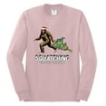 thumbnail image 2 of Wild Bobby, Squatching Through the Snow Bigfoot, Christmas, Men Long Sleeve Shirt, Light Pink, 3X-Large, 2 of 4