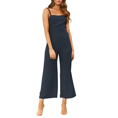 

Women Suspenders Wrapped Chest Zipper Jumpsuit Solid Color Tunic Trousers New Years Eve Outfit Womens Jumpsuit Outfits Womens Casual Jumpsuit Leather Bodysuit Long Sleeve Maternity Bib Overalls