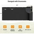 thumbnail image 5 of 4X50ft Privacy Fence Screen, 90% Privacy Shade Cover, Garden Fence Mesh with Straps & Brass Grommets-Black, 5 of 6