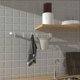 thumbnail image 5 of 3 piezas ganchos de pared blancos NQ para toallas llaves batas abrigos, 5 of 5