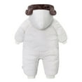 thumbnail image 3 of Gyujnb Baby Romper,Baby Boys Girls Snowsuit Winter Clothes Suit Hooded Jumpsuit Romper Bear Outfit Warm Coat Outwear Overcoat-Baby Girl Romper,Baby Boy Romper,Size:2-3 Years, 3 of 9