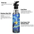 thumbnail image 3 of ALAZA Cat Starry Night Water Bottle Insulated Flask Stainless Steel Straw Lid 20 oz, 3 of 6