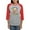 Heather/Red, variant on CafePress - Mardi Gras Flamingo Long Sleeve T Shirt - Womens Baseball Tee
