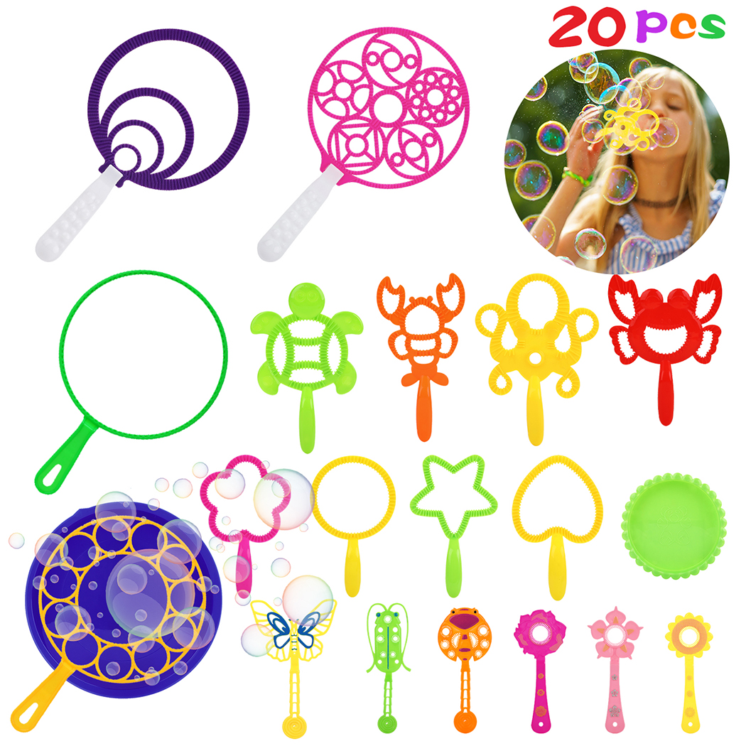 20PCS Bubble Wand Set Creative Assorted Bubble Stick Toy Party Bubble Toy - image 3 of 10