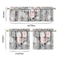 thumbnail image 6 of Vintage Blooming Curtains 24 Inch - 3 Panel Rustic Farmhouse Set with Wildflowers, Boho Chic Kitchen Window Drapes, 6 of 6