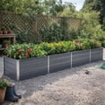 thumbnail image 5 of Raised Garden Flower Bed, 32 x 126 Galvanized Steel Gray, Rectangular, 5 of 7