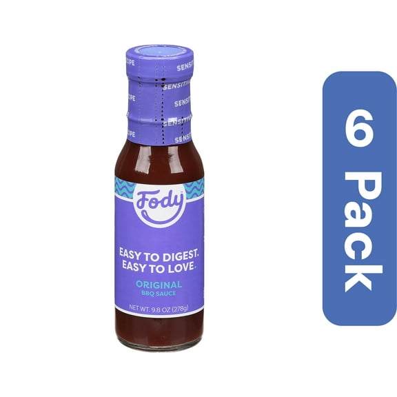 Fody Food Co Original BBQ Sauce 9.8 oz (Pack Of 6)