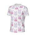 thumbnail image 6 of Wukai Heart Rabbit Print Men's Short-Sleeved Mesh T-Shirt,Quick-Dry Short Sleeve Workout T-Shirt-5X-Large, 6 of 8